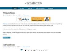 Tablet Screenshot of joshkotsay.net